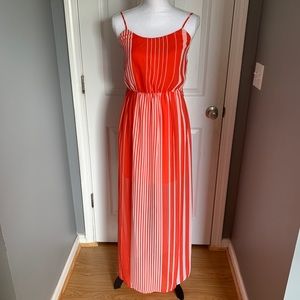 As U Wish Spaghetti strap maxi orange dress size S